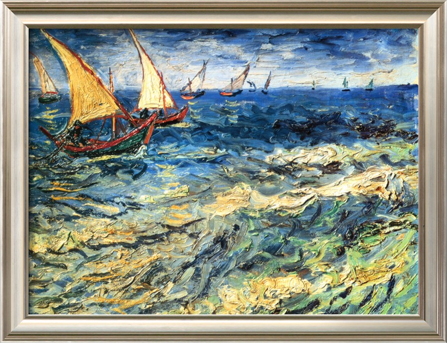 Seascape at Saintes-Maries - Van Gogh Painting On Canvas